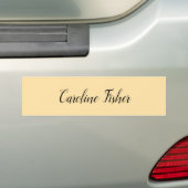 Autocollant De Voiture Écriture Manuelle Classique Simple Beige (En voiture)