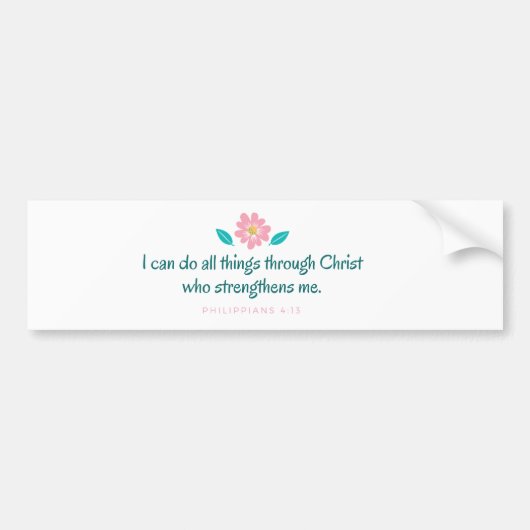 Autocollant De Voiture Écriture sainte de vers de bible (Devant)