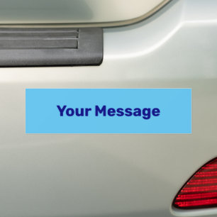 Autocollant De Voiture Écrivez votre message Modèle de texte clair et ble