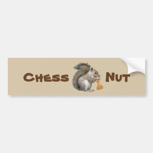 Autocollant De Voiture Écrou d'échecs (Devant)