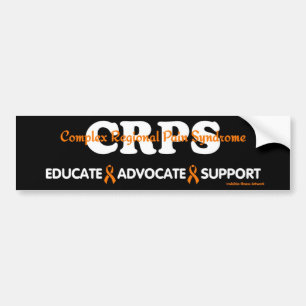 AUTOCOLLANT DE VOITURE ÉDUQUEZ LE SUPPORT DÉFENSEUR...RSD/CRPS