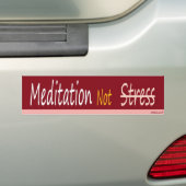 Autocollant De Voiture Effort de méditation pas (En voiture)