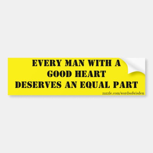 Autocollant De Voiture Égalité (Devant)