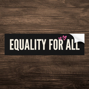 Autocollant De Voiture Égalité pour tous les coeurs