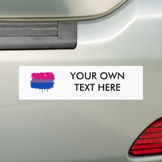 AUTOCOLLANT DE VOITURE ÉGOUTTURE BISEXUELLE DE DRAPEAU (En voiture)