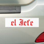 Autocollant De Voiture El jefe (En voiture)