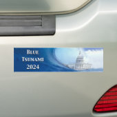 Autocollant De Voiture Élection du tsunami bleu 2024 (En voiture)