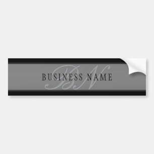 Autocollant De Voiture Élégant Script Modifiable Nom de l'entreprise/autr