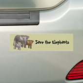 Autocollant De Voiture Éléphants dans les adhésifs pour pare-chocs (En voiture)