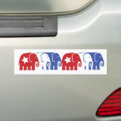 Autocollant De Voiture Éléphants républicains (En voiture)