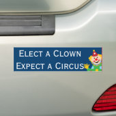 Autocollant De Voiture Élisez un clown attendent un cirque (En voiture)
