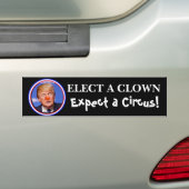 Autocollant De Voiture Élisez un clown, attendez un anti pare-chocs (En voiture)