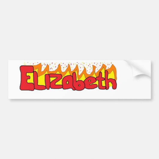 Autocollant De Voiture Elizabeth 3 (Devant)