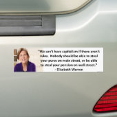 Autocollant De Voiture Elizabeth Warren - capitalisme (En voiture)