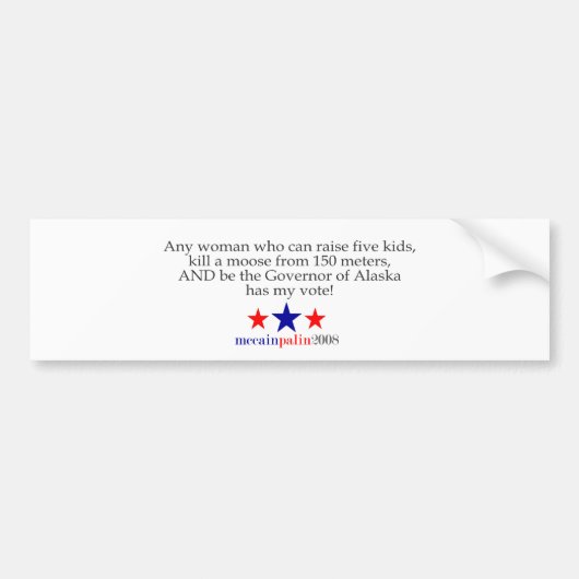 Autocollant De Voiture Elle a mon vote (Devant)