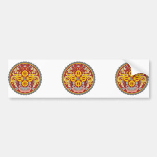 Autocollant De Voiture emblème du Bhutan