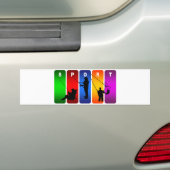 Autocollant De Voiture Emblème multicolore de pêche (En voiture)