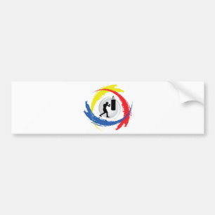 Autocollant De Voiture Emblème tricolore de boxe