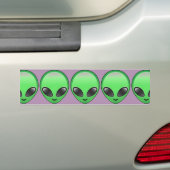 Autocollant De Voiture émoticône alien (En voiture)