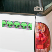 Autocollant De Voiture émoticône alien (Sur camion)