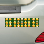 Autocollant De Voiture émoticône vert foncé (En voiture)