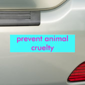 Autocollant De Voiture empêchez la cruauté animale (En voiture)