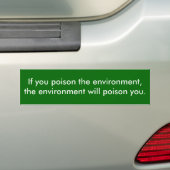 Autocollant De Voiture Empoisonnez l'environnement (En voiture)
