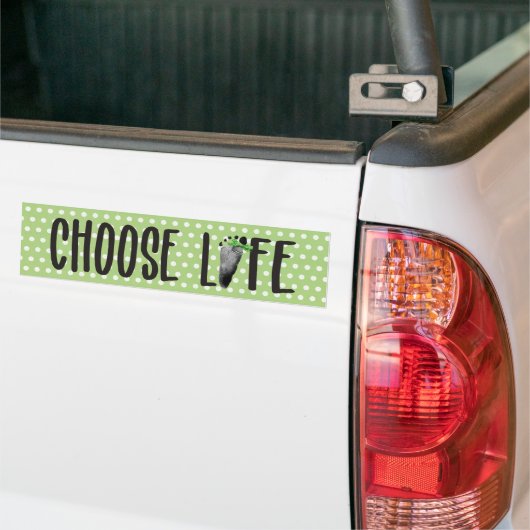 Autocollant De Voiture Empreinte Chose Life Baby avec Bow (Sur camion)