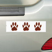 Autocollant De Voiture Empreinte de patte de chien à pattes (En voiture)