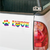 Autocollant De Voiture Empreinte de patte de gay pride (Sur camion)