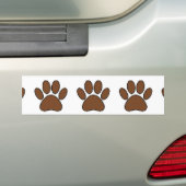 Autocollant De Voiture Empreinte de patte Pixel Dog (En voiture)