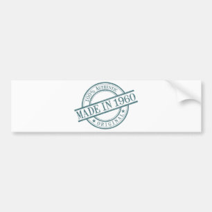 Autocollant De Voiture En 1960 logo circulaire fait de style de timbre
