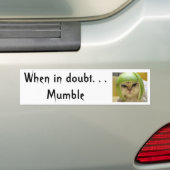 Autocollant De Voiture En cas de doute… (En voiture)