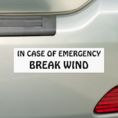 Autocollant De Voiture En cas d'urgence - vent de coupure (En voiture)
