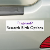 Autocollant De Voiture Enceinte ? Options de naissance de recherches (En voiture)