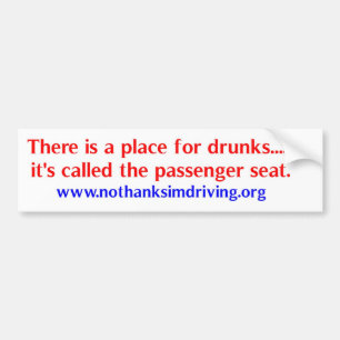 Autocollant De Voiture Endroit pour des drunks