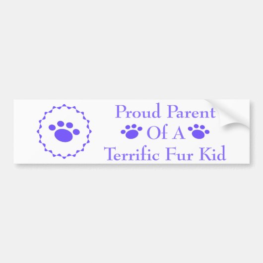 Autocollant De Voiture Enfant terrible #111 de fourrure (Devant)