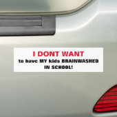 AUTOCOLLANT DE VOITURE ENFANTS CHICS DE BUMPERSTICKER_'BRAINWASHED À (En voiture)