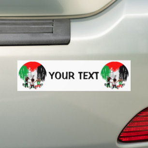 Autocollant De Voiture Enfants de Gaza peignant le drapeau de la Palestin