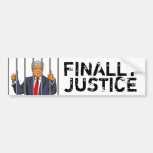 Autocollant De Voiture Enfin l'anti-Donald Trump en prison