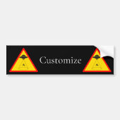 Autocollant De Voiture Enlèvement d'Alien UFO Thunder_Cove (Devant)