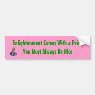 Autocollant De Voiture Enlightenment vient avec un prix (autocollant pare