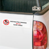 Autocollant De Voiture Entraînement distrait par adhésif pour pare-chocs (Sur camion)