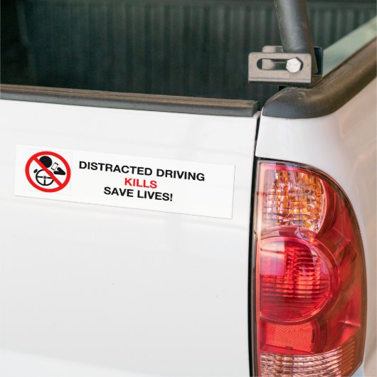 Autocollant De Voiture Entraînement distrait par adhésif pour pare-chocs (Sur camion)