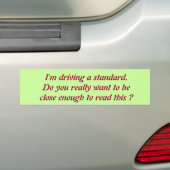 Autocollant De Voiture Entraînement d'un adhésif pour pare-chocs standard (En voiture)