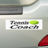 Autocollant De Voiture Entraîneur de tennis (En voiture)