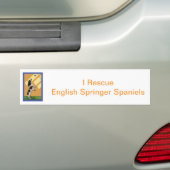 Autocollant De Voiture Épagneul de springer anglais (En voiture)