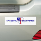 AUTOCOLLANT DE VOITURE EPISCOPALIANS SONT DES HYBRIDES (En voiture)