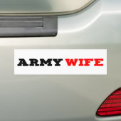 Autocollant De Voiture Épouse Bumpersticker d'armée (En voiture)
