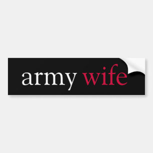 Autocollant De Voiture épouse d'armée